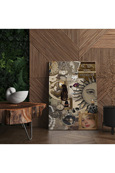 RUGSMODERN Kanvas Tablo Vintage Tarzı Bohem