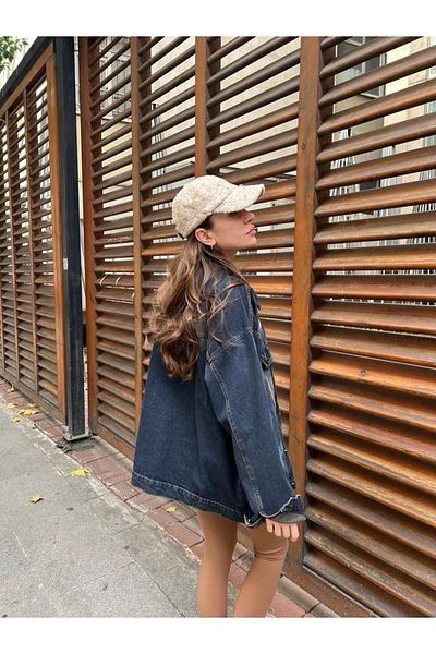Gofeel Vintage Denim Jeans Unisex Blue Jacket