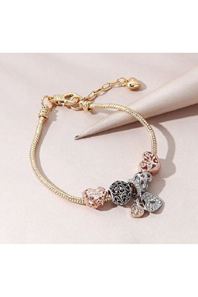 ÖZDE Hayat Ağacı Bakır Zincirli Charm Bileklik