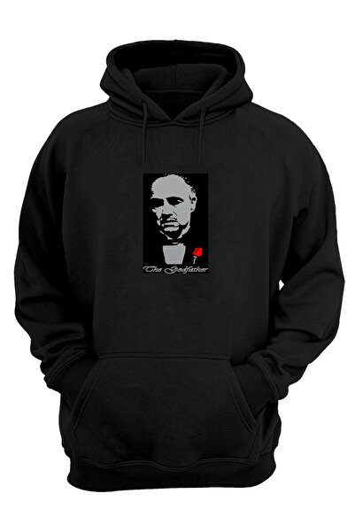 THEWERT Unisex The Godfather Marlon Brando Štampano crna regularna majica Čup...