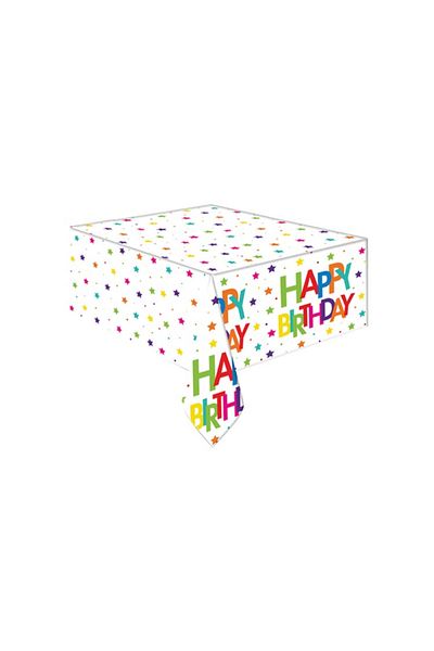 BalonEvi SUPER STAR HAPPY BİRTHDAY THEMED TABLE CLOTH