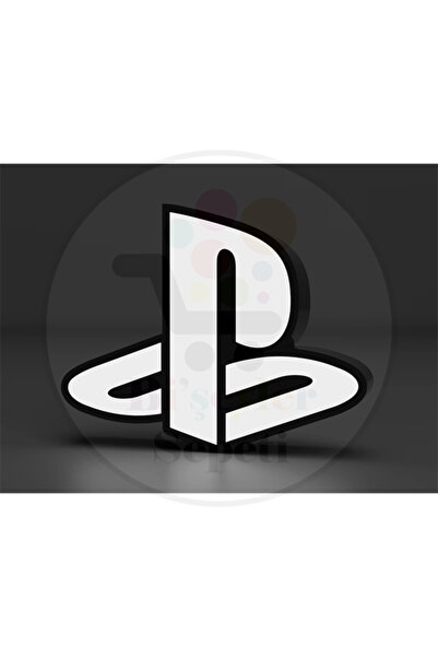 Bi'şeyler Sepeti Playstation Logo Led Işıklı Dekoratif Lightbox