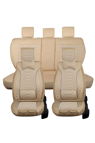 Stil لسيارة رينج روفر سبورت V8 2013-2021، مجموعة مقعد وغطاء سيارة ملكية باللون البيج