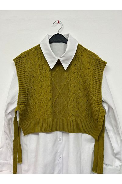 deywearst Side Tie Knitted Sweater
