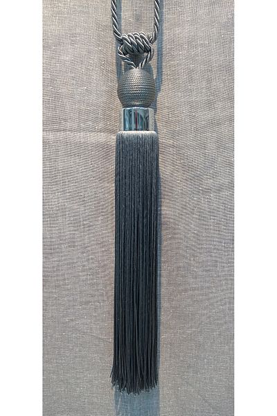 serART Elegans Background Curtain Ceiling Binding with Small Drives 1 Piece Anthracite