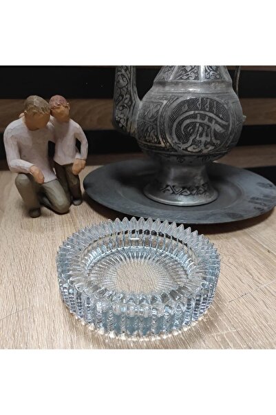 Genel Markalar Kristal Lüx X 1 Adet Cam Küllük 14cm Beyaz.Moa.Moe
