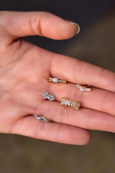 Sinsirella Steel Tragus 5-Piece Combination Model 13-1 Earrings