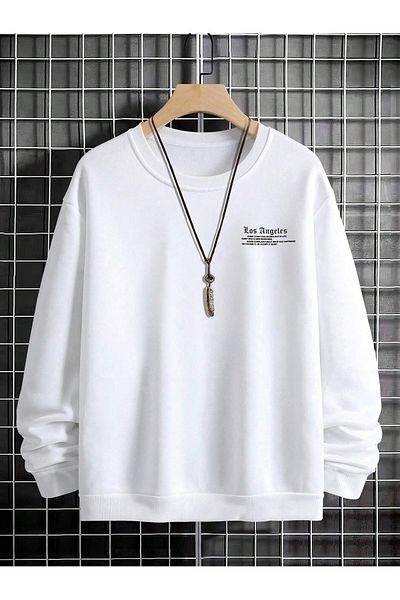 viperkombin Oversize Φούτερ Los Angeles Winter με Fleece Εσωτερικά