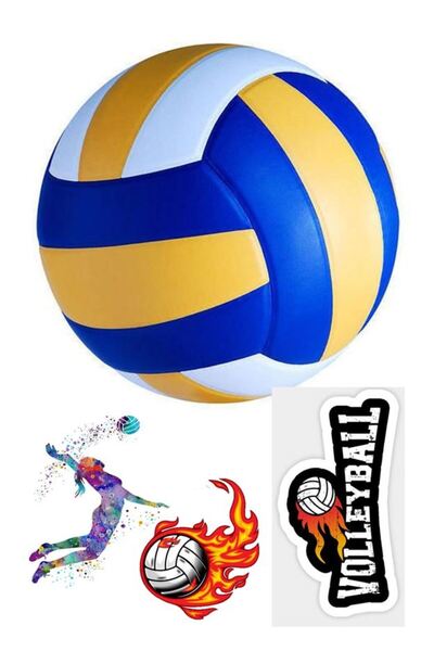 hediyehobihersey Voleybol Pasta Baskısı Şekerli Kağıda Baskı