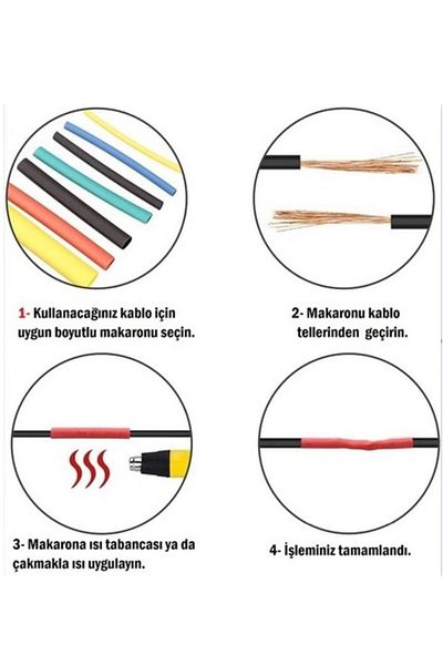 CMT 560 Pieces Set Heat Shrink Tubing Cable Protector Sleeve