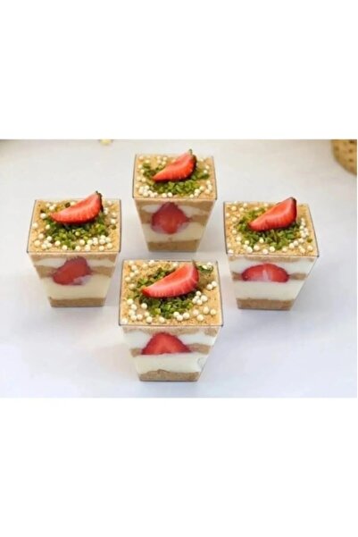 Ambalaj Evi Plastik Akrilik Prizma Kübik Kase 200 Cc 5 Adet