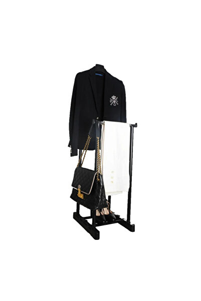 Genel Markalar Lerato NSD İkili Dilsiz Uşak Elbise Askısı Siyah - Giysilerini...