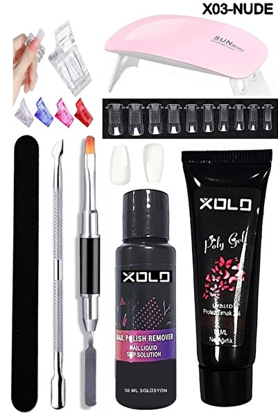xolo 37 Parça Evde Poli jel Yapma Seti Poligel Kalıcı Oje Tırnak Yapma Trend ...