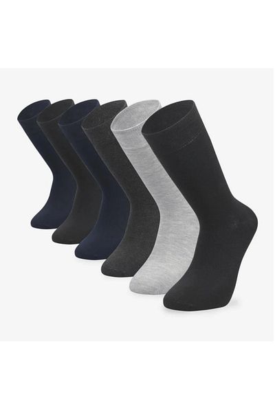 Natawear Set of 6 Bamboo Lycra Seamless Quality Premium Men's Socks