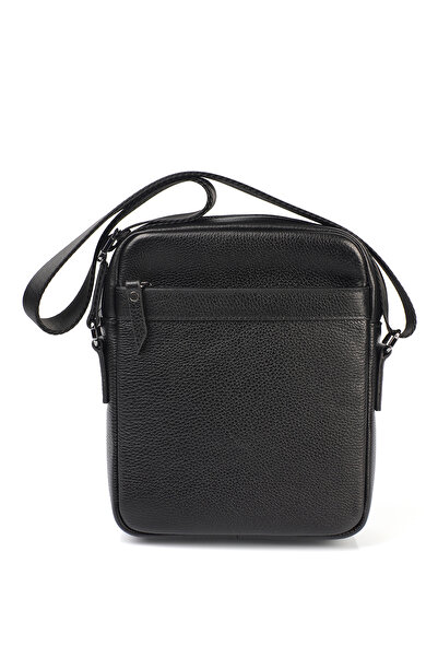 GENTE Ανδρική τσάντα ώμου από γνήσιο δέρμα χιαστί πολλαπλών τμημάτων GN072050DRL