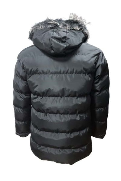 ESBOOZ Es Booz E01347 Kids Boys Hooded Furry Sports Coat - E01347 - Black - ST01347-Black-15 YEARS