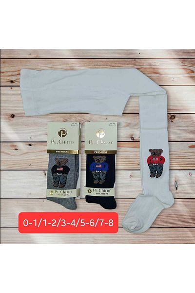 idsshop Комплект от 6 детски чорапогащи с микс шарки