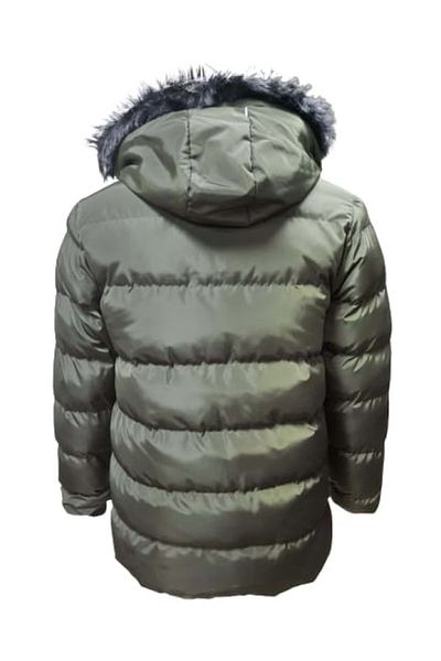 ESBOOZ Es Booz E01347 Kids Boys Hooded Furry Sports Coat - E01347 - Khaki - ST01347-Khaki-14 YEARS