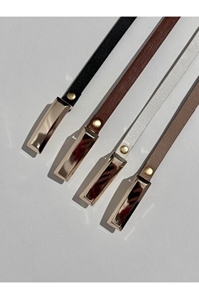 LİA KEMER 4 bucăți de curele subțiri pentru femei, cu cataramă, curea pentru ...