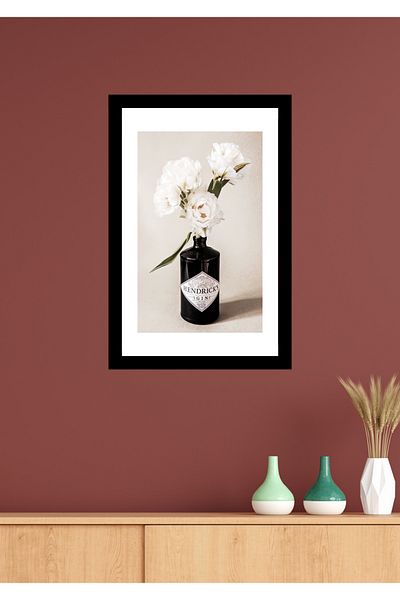 NT Handmade Decor de perete Hendrick's cu aspect de cadru negru - Pictură 20x30 cm pentru dormitor living