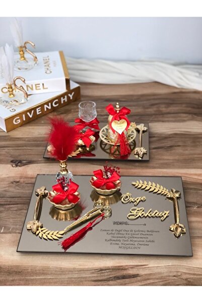 Denseden Setul de tavă pentru ceașcă de cafea Cam Dua cu gravură Promise Enga...