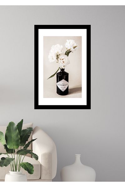 NT Handmade Decor de perete Hendrick's cu aspect de cadru negru - Pictură 20x30 cm pentru dormitor living