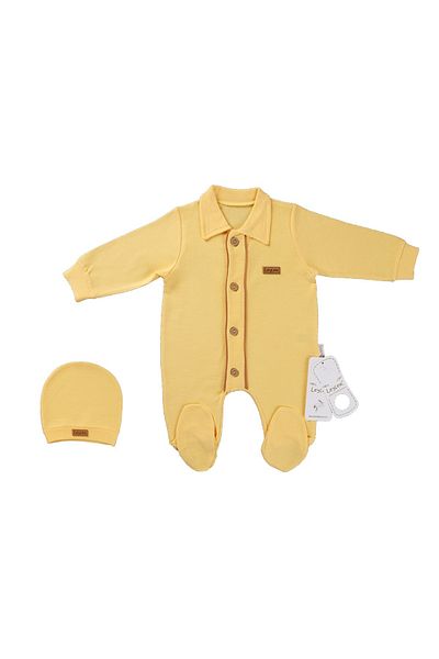 Puro Cotone Baby Jumpsuit Yellow