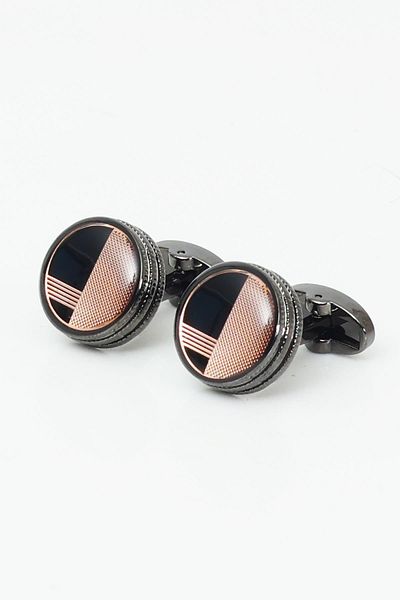 Esgue Butoni lucrați manual Culoare țiglă 7,5 cm Set cadou cutie de batistă