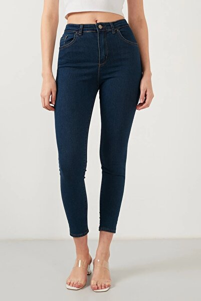 Lixera Jasmin Темно-сині джинси з високою талією та еластичною тканиною Super Skinny Jeans