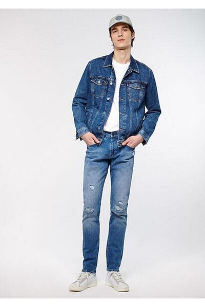 Mavi ΜΠΛΕ ΑΝΔΡΙΚΟ JAKE Mid Ripped Street 0042283796