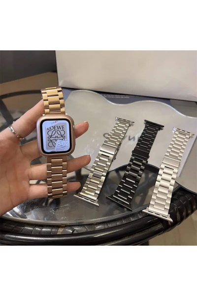 Bushco Store Apple Watch Rose Gold Çelik Kordon 38-40-41 Mm