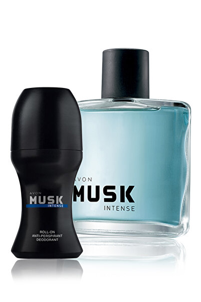 AVON Musk Intense Erkek Parfüm ve Musk Intense Erkek Rollon Seti