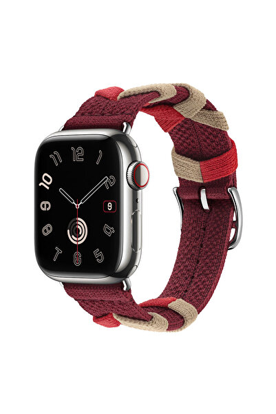 PSGT el yapımı kayış Apple saat uyumlu bandı42-44-45-49mm örgülü saat kayışı ...