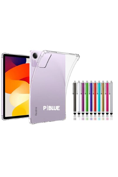 piblue Xiaomi Redmi Pad Se 11 Inç Şeffaf Darbeye Dayanıklı Silikon Kılıf Tabl...