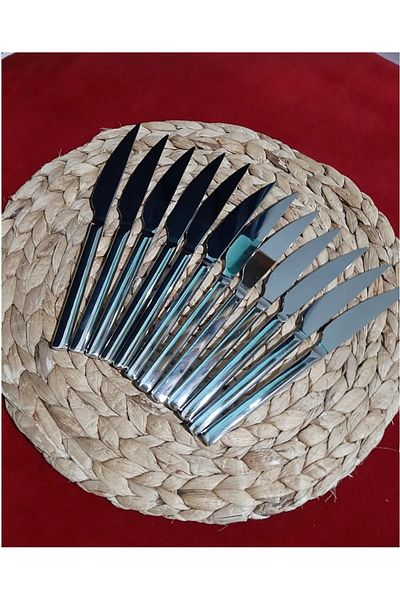 asc.home 12 pcs 18.10 steel breakfast- dessert Knife 20 cm