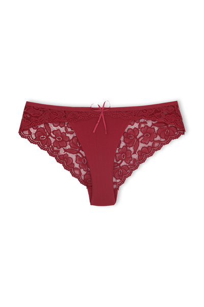 Zena 10-Piece Lace Front Fabric Detail Women's Panties L/XL