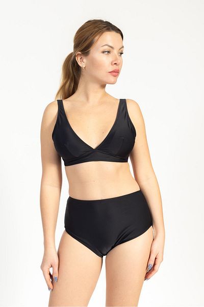 Pemilo Women's Minimiser High Waist Bikini Set BLACK