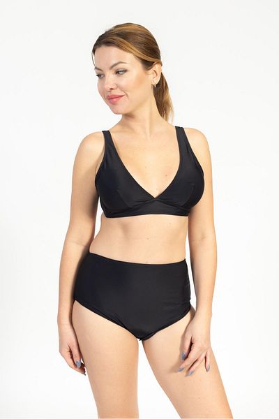 Pemilo Women's Minimiser High Waist Bikini Set BLACK