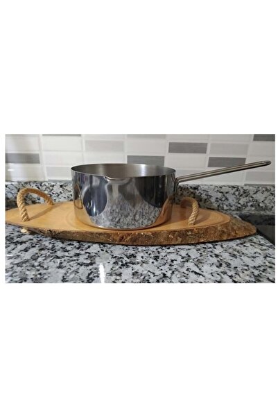 BİODATA 16cm 1500mlt Sütlük Sosluk Yumurta Haşlama 430 Paslanmaz Çelik Koçero...