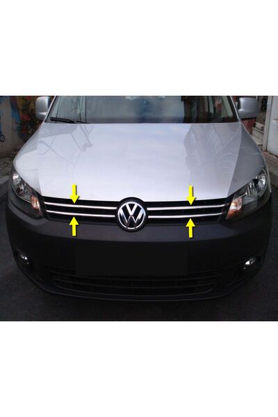 Titiz Krom Aksesuar Volkswagen Caddy 2011-2013 Krom İnce Ön Panjur Aksesuarı ...