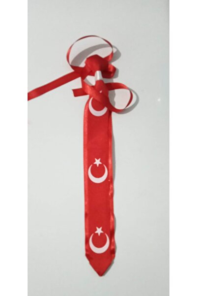 shopland Crescent and Star Themed Red Boys' Tie for National Feast Ceremonies