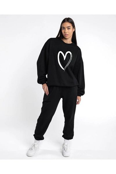 Modern Moda Комплект анцуг - суичър с щампа Jogger