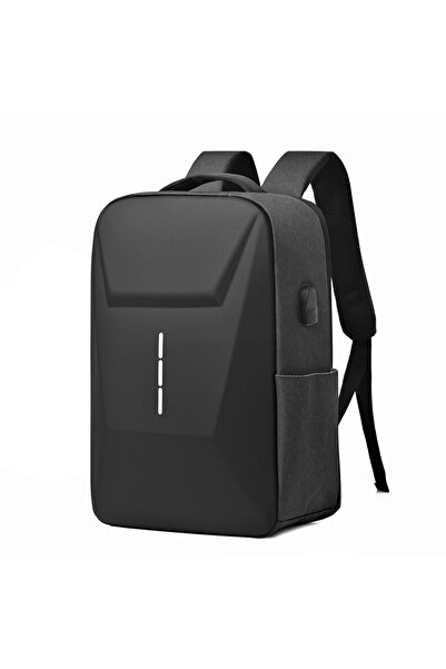 DEKOHOP Laptop Sırt Çantası Usb Şarj Girişli Fermuar Kilitli Notebook Ipad ve...