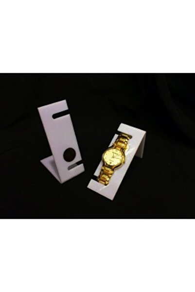 STAND MARKET حامل ساعة موديل Sw 10 سم أبيض رفيع (5 قطع)