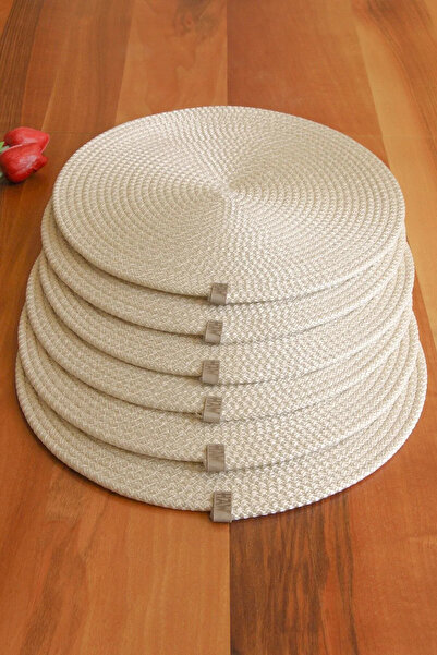 NAYS HOME 6 قطع من طبق الجوت الكريمي / طبق تقديم لوكس للخدمة الأمريكية