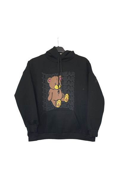 GGMM Ovirsize Hooded Sweatshirt Printed Three Thread Thick