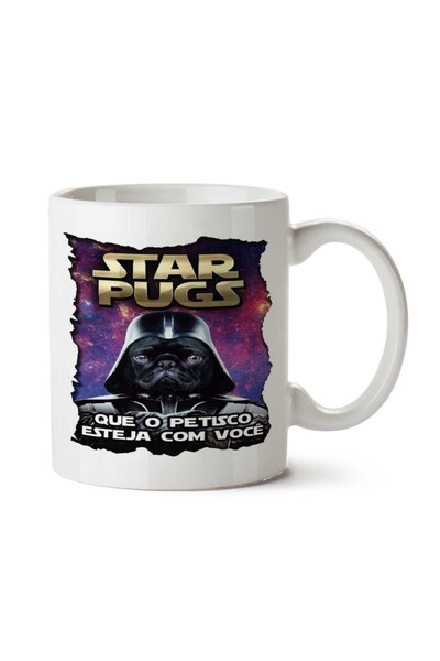 ART HEDİYE كوب بطبعة وجهين من Star Wars PUGS