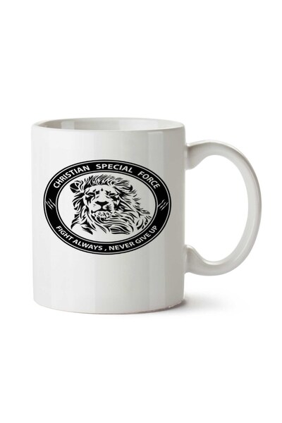 ART HEDİYE كوب كريستيان سبيشيال فورس كافيت دائمًا مطبوع على الجانبين