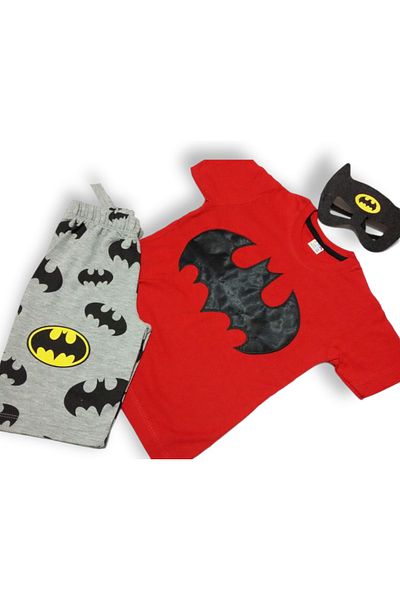 AKL BOY'S APPLIQUE PATTERNED SHORTS SUIT (1-11) AGE GROUP