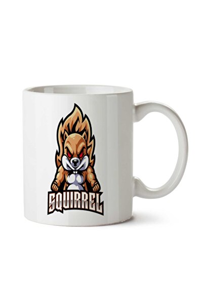 ART HEDİYE كوب مطبوع عليه شعار السنجاب على الجانبين